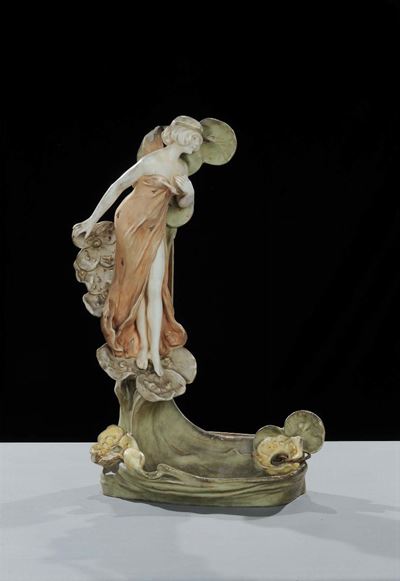 Gruppo Scultoreo in Porcellana Policroma, Royal Dux - Austria