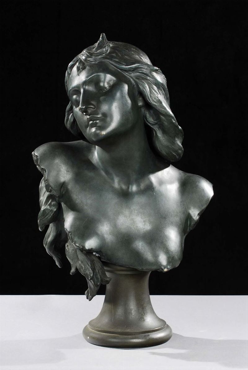 Sperlaeter Busto di fanciulla  - Asta Arti Decorative del XX secolo - I - Cambi Casa d'Aste