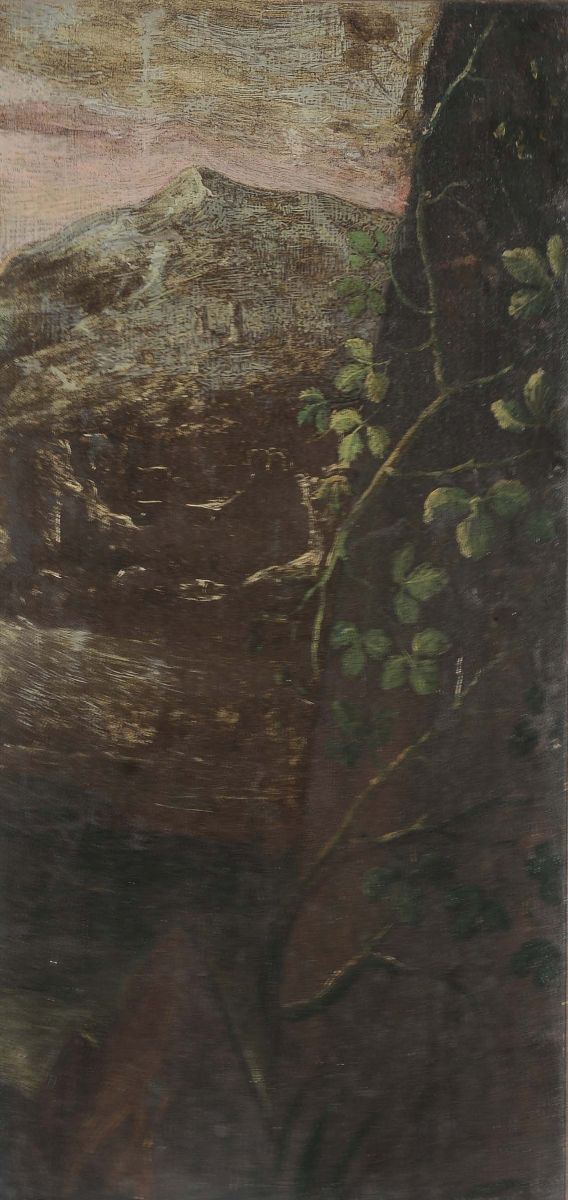 Scuola del XIX secolo Paesaggio  - Auction Old Paintings and Furnitures - Cambi Casa d'Aste