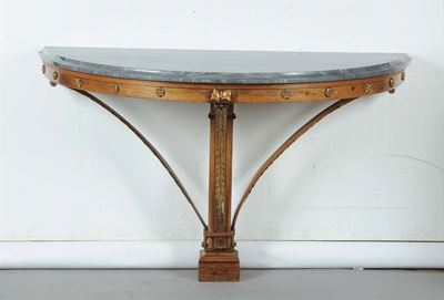 Console a Demilune in Stile Luigi XVI