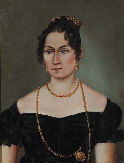 Scuola del XIX Secoloritratto di Gentildonna