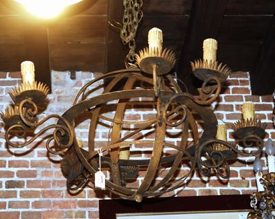 Lampadario a Otto Luci , XIX Secolo