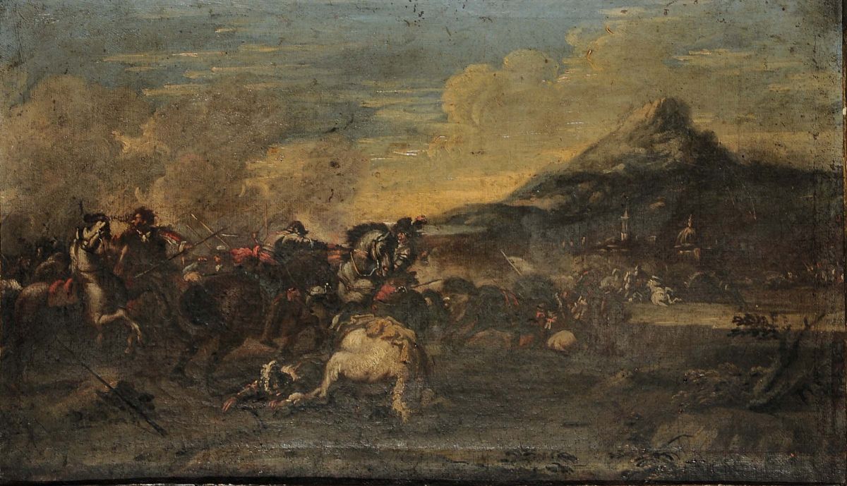 Scuola Napoletana del XVIII Secolobattaglie