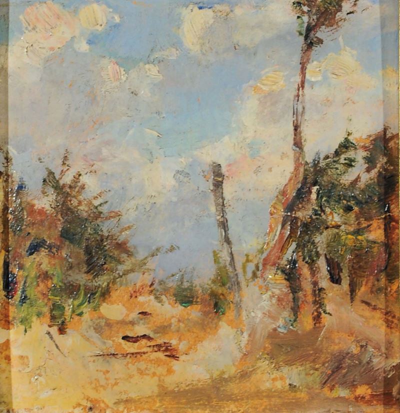 Niccolò Cannicci (1846-1906) Il passo della Futa, 1914  - Auction 19th and 20th Century Paintings - Cambi Casa d'Aste