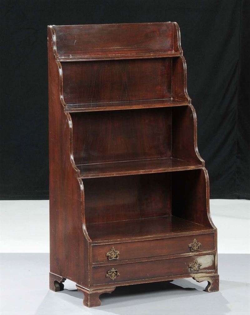 Piccola etagere in mogano, Inghilterra XIX secolo  - Auction OnLine Auction 03-2012 - Cambi Casa d'Aste