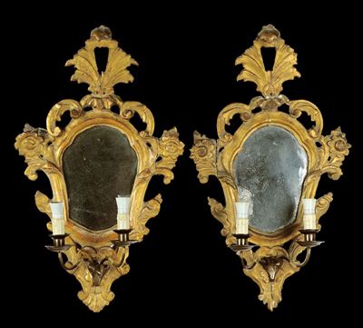 Coppia di Ventoline a Due Luci, Veneto XVIII Secolo