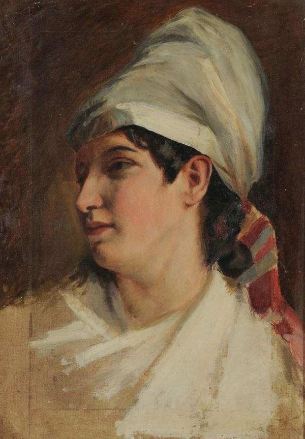 Michele Gordigiani (1830-1909) Giovane berbera