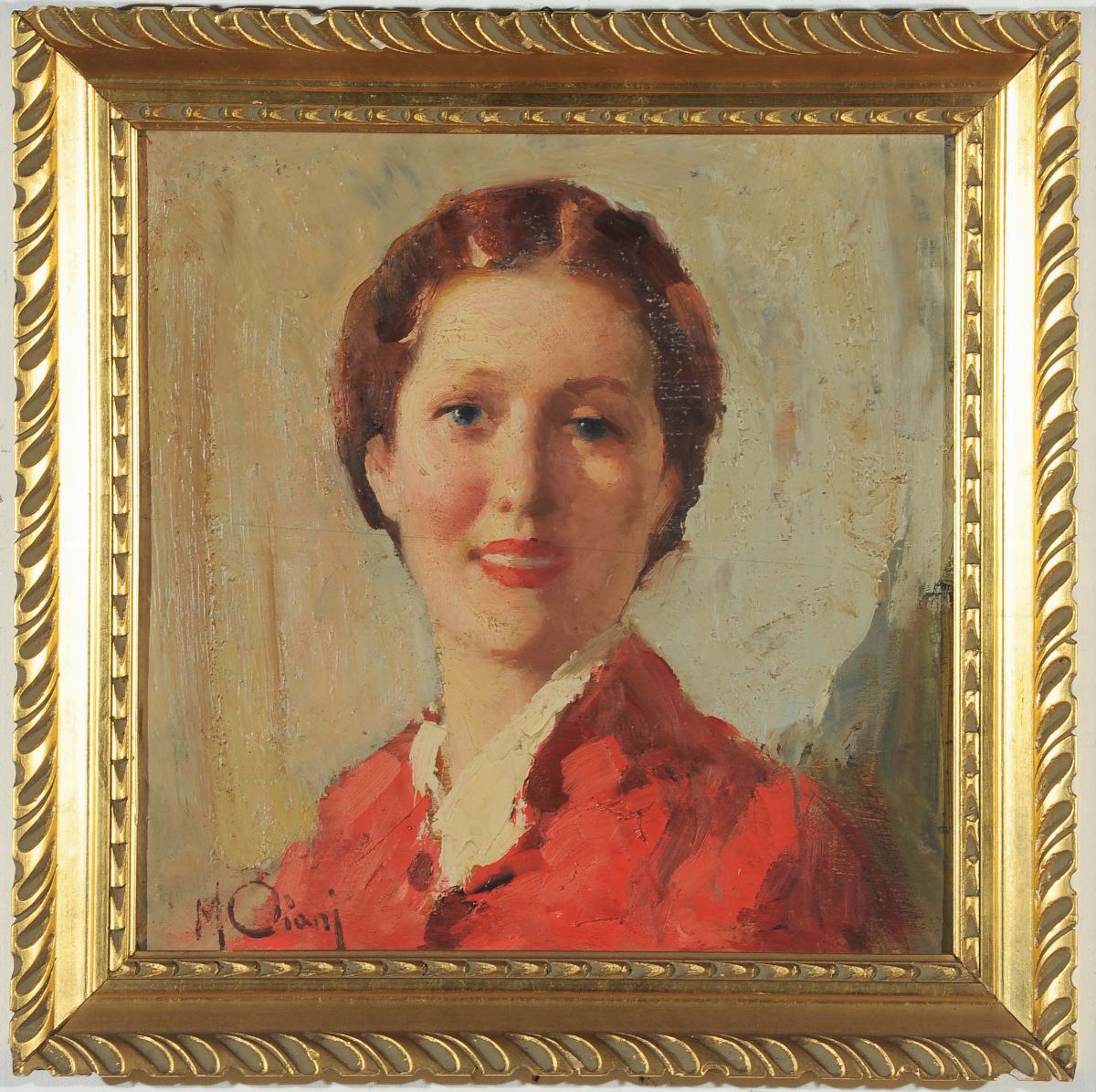 Manlio Ciani (1910-1990)ritratto di Giovane Signora