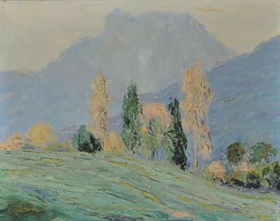 Nicolò Chianese (1898-1971)paesaggio Alpino