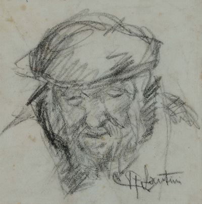 Renato Santini (1912-1995)testa D’uomo
