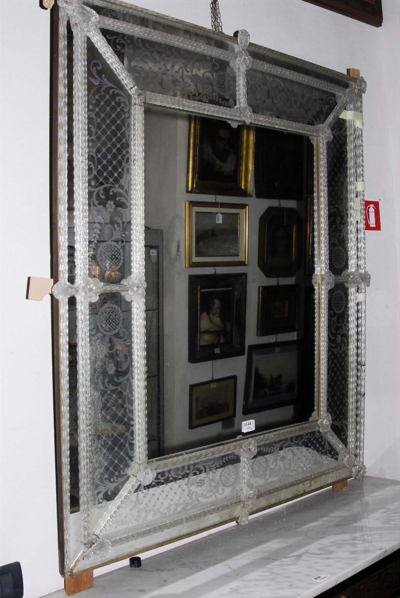 Specchiera, Murano XIX secolo  - Auction OnLine Auction 03-2012 - Cambi Casa d'Aste