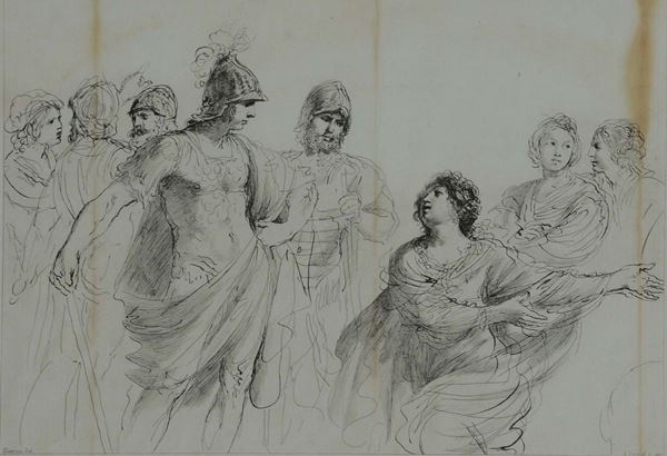 Lotto di sei incisioni da Guercinio e Guido Reni, XIX secolo