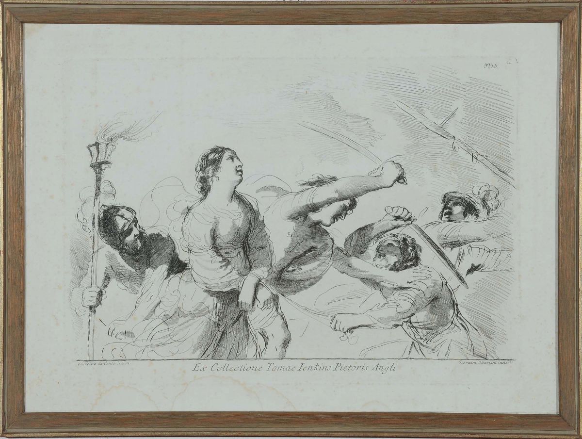 Lotto di Sei Incisioni da Guercinio e Guido Reni, XIX Secolo