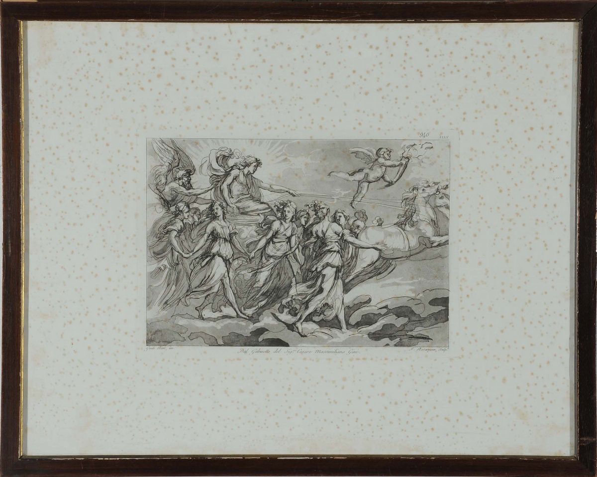 Lotto di Sei Incisioni da Guercinio e Guido Reni, XIX Secolo