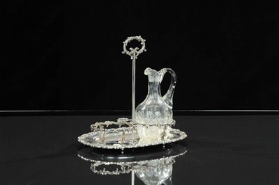 Oliera in Stile Barocchetto in Argento Sbalzato