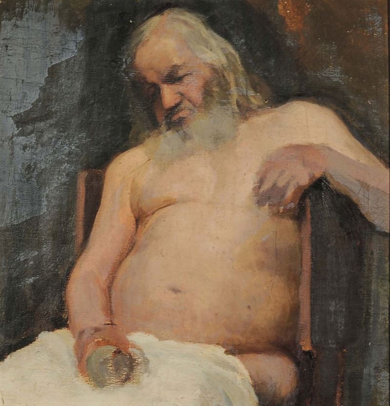Giovanni Ardy (1885-1917) Socrate  - Asta Dipinti del XIX e XX secolo - II - Cambi Casa d'Aste