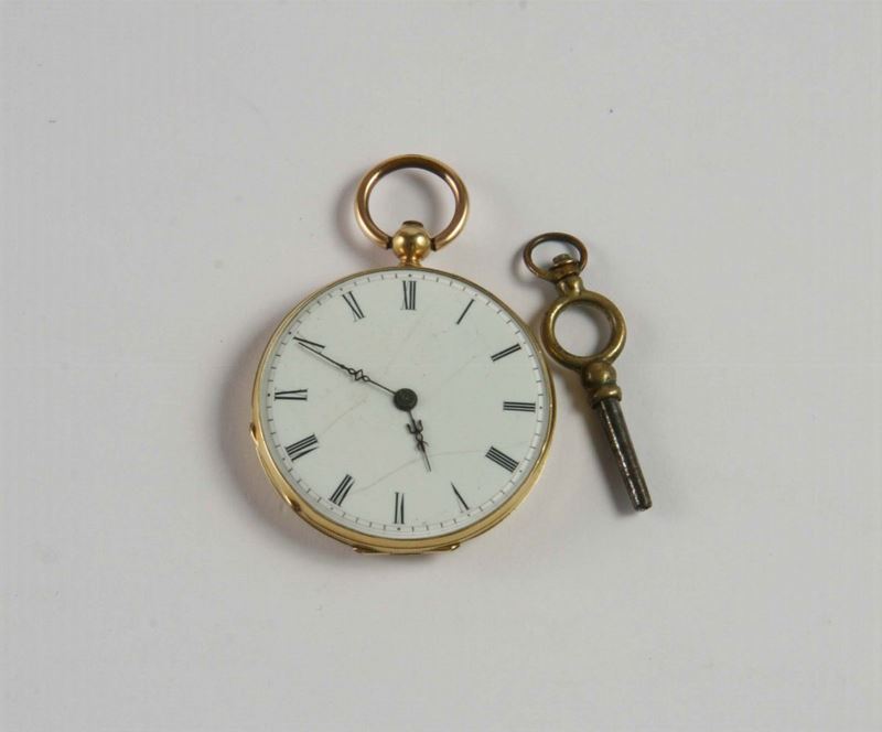 Orologio da tasca Roskopf. Secolo XIX fine  - Auction Silver, Clocks and Jewels - Cambi Casa d'Aste