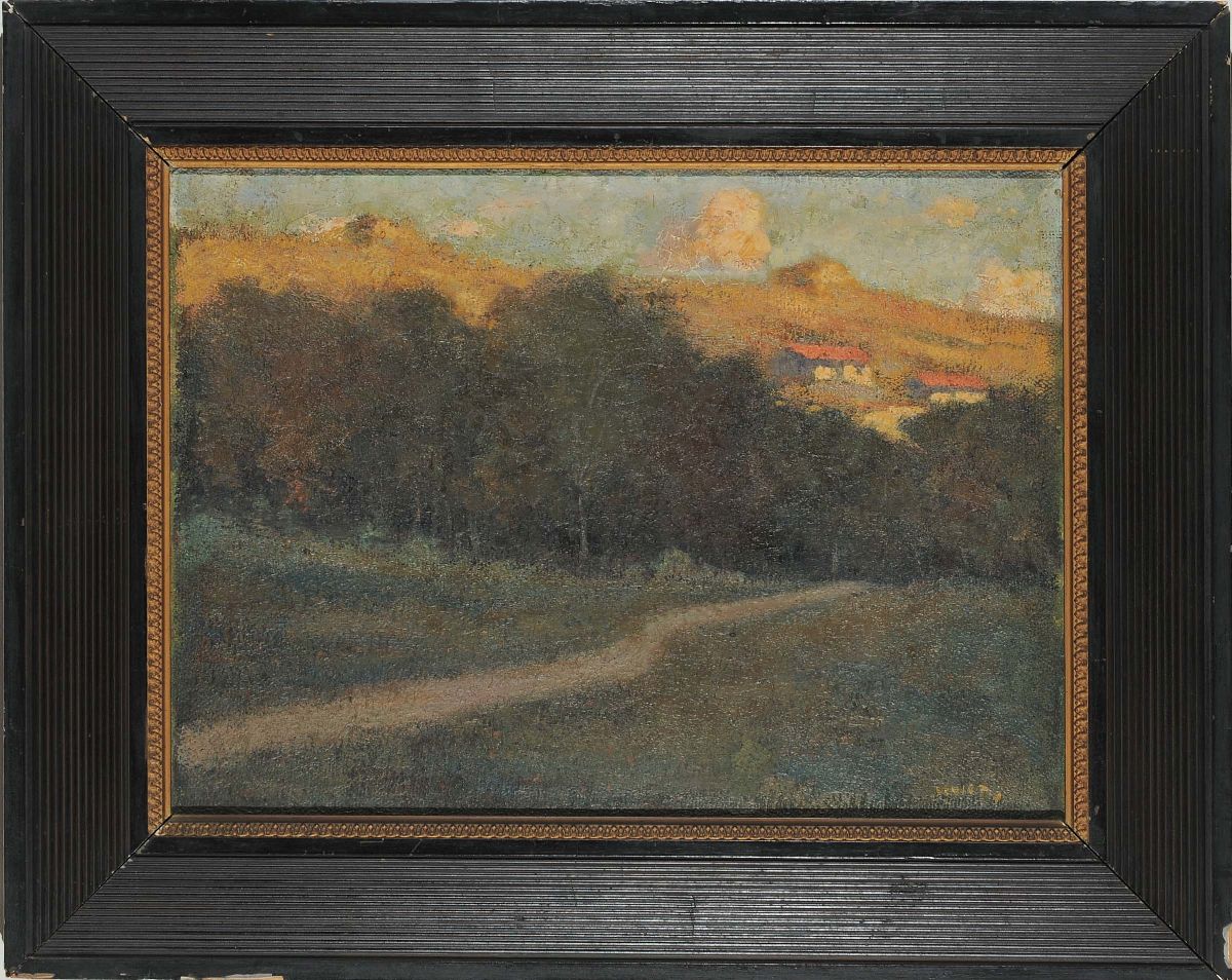 Adolfo Levier (1873-1953)veduta Campestre