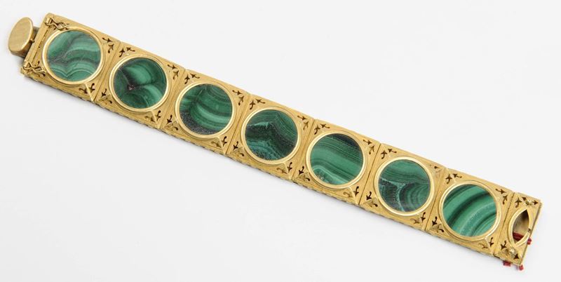 Bracciale in metallo dorato  - Auction Ancient and Contemporary Jewelry and Watches - Cambi Casa d'Aste