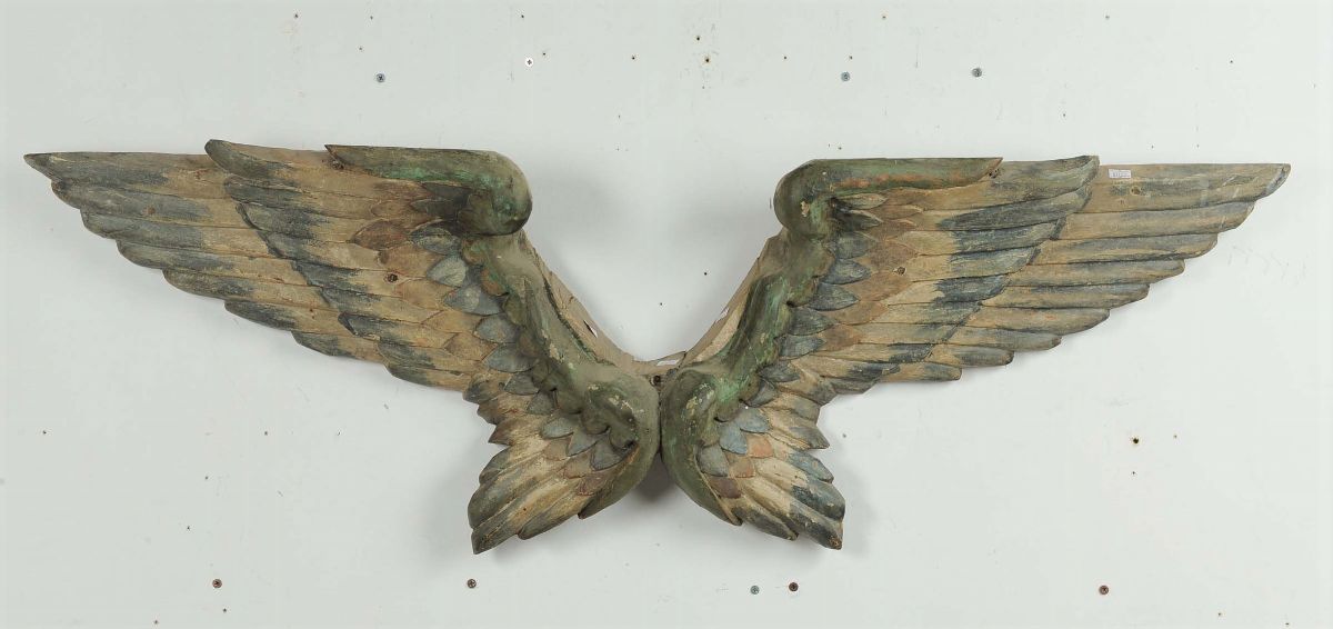 Coppia di Sculture in Legno Raffiguranti Ali, Genova XVII Secolo