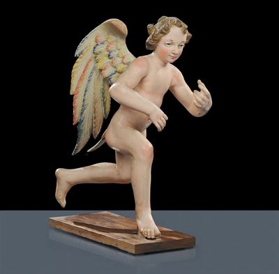 Scultura in Legno Laccato, XVIII Secolo