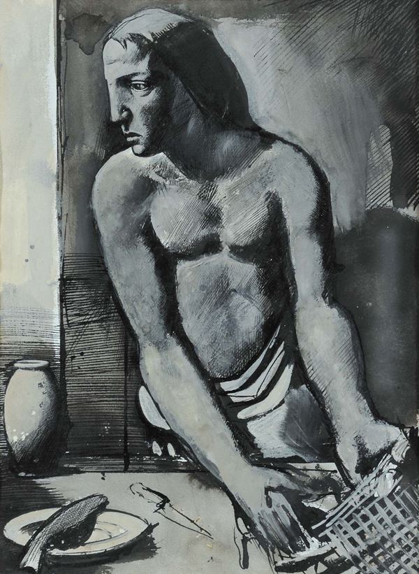 Mario Sironi (1885-1961) Il pescatore, 1928