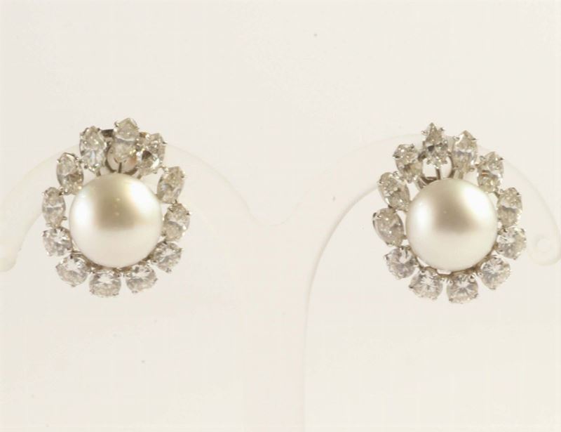 Orecchini con perle  - Auction Silvers, Ancient and Contemporary Jewels - Cambi Casa d'Aste