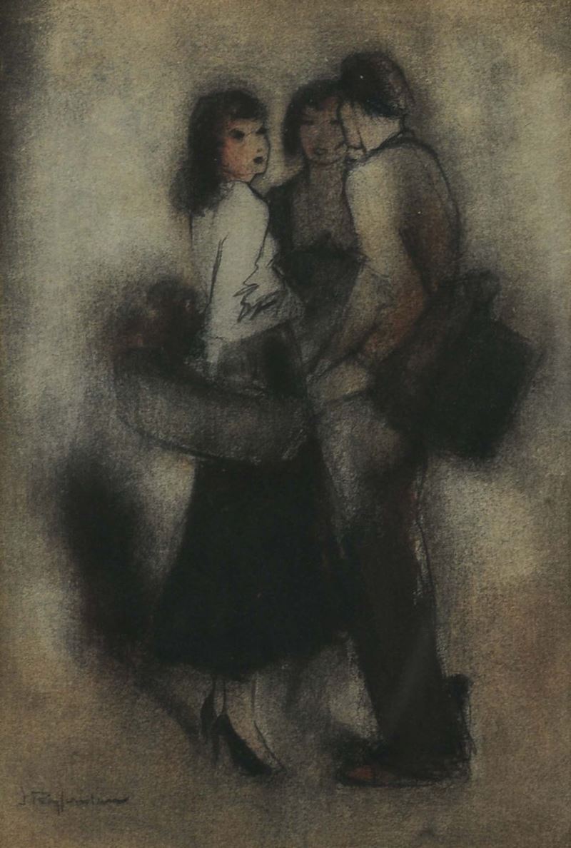 Jan Rijlaarsdam (1911-2007) Conversazione  - Auction Old Paintings and Furnitures - Cambi Casa d'Aste