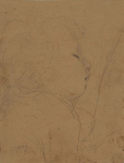 Renata Cuneo (1903-1986)ritratto di Bambino, 1949