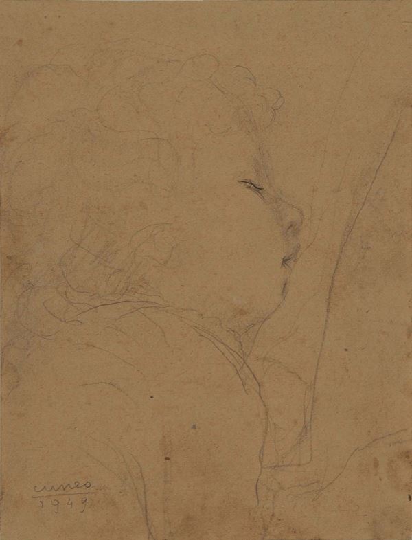 Renata Cuneo (1903-1986) Ritratto di bambino, 1949