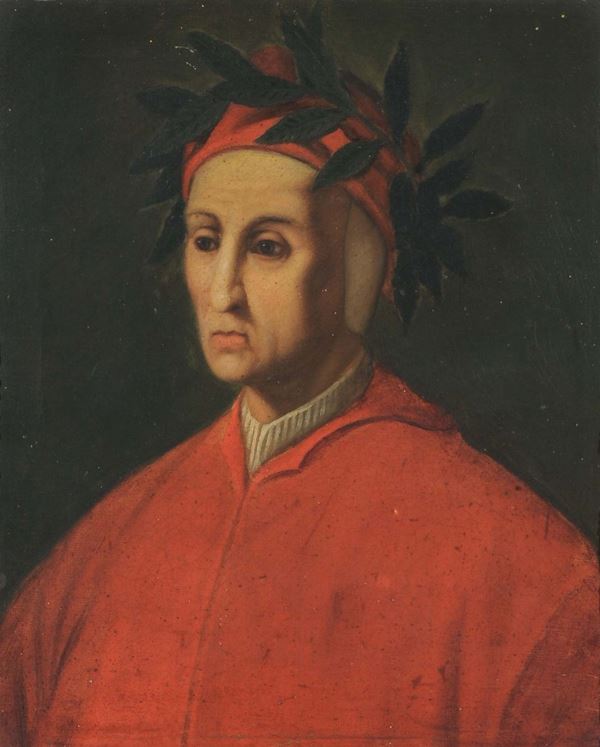 Scuola del XVIII secolo Ritratto di Dante Alighieri