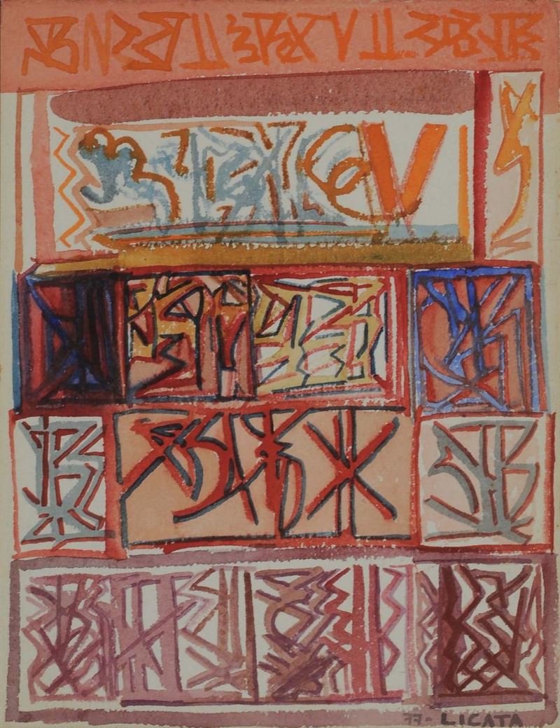 Riccardo Licata (1929)astratto, 1977