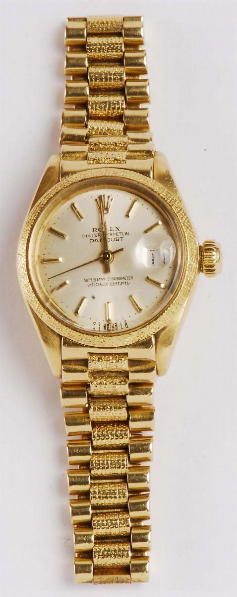 Orologio da polso per donna Rolex Oyster Perpetual Datejust  - Auction Ancient and Contemporary Clocks and Jewels - Cambi Casa d'Aste