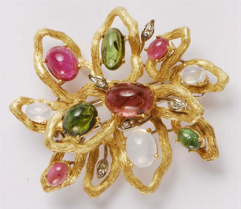 Spilla anni '70  - Asta Argenti e Gioielli Antichi e Contemporanei - Cambi Casa d'Aste