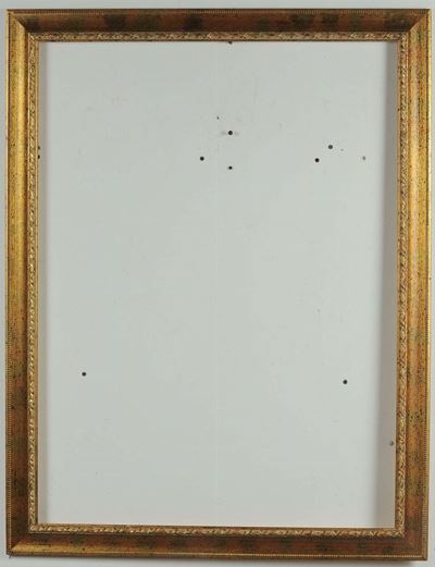 Tre Cornici in Legno Dorato e Laccato