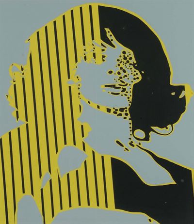 Lotto di Tre Dipinti in Stile Pop-art