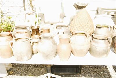 Lotto di Quindici Vasi in Terracotta Diversi