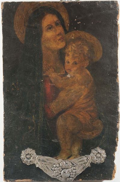 Scuola Senese del XVII Secolomadonna con Bambino