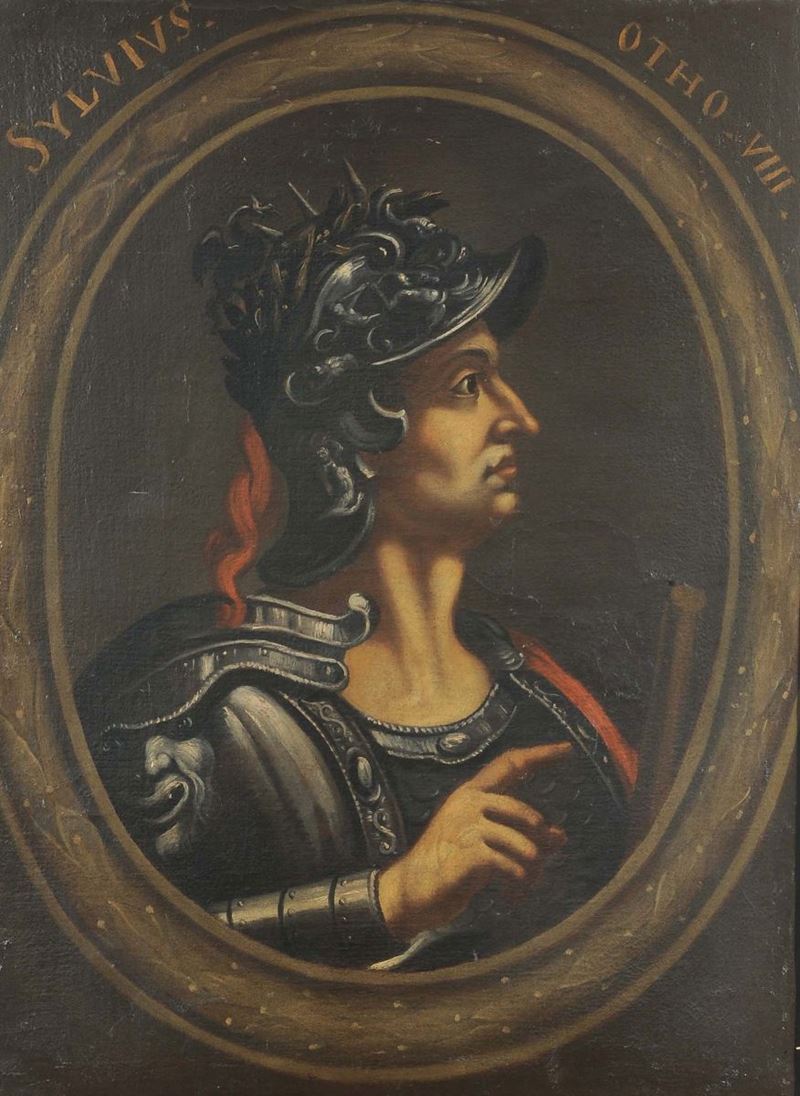 Scuola del XVII secolo Ritratto di soldato con elmo  - Auction Antiquariato e Dipinti Antichi - Cambi Casa d'Aste