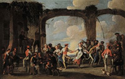 Cornelio De Wael (1592-1667)danza Paesana