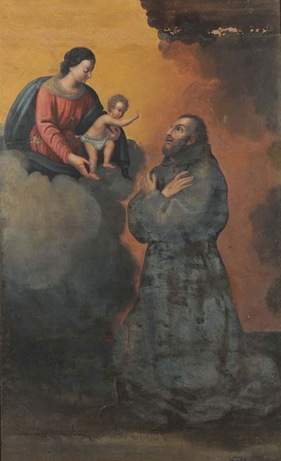 Scuola del XVIII Secolosanto in Adorazione