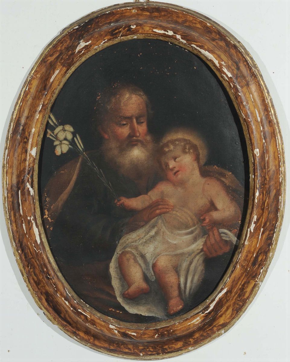 Scuola del XVIII Secolosan Giuseppe con Bambino