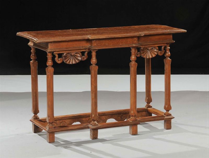 Console rustica in noce  - Asta Antiquariato e Dipinti Antichi - Cambi Casa d'Aste