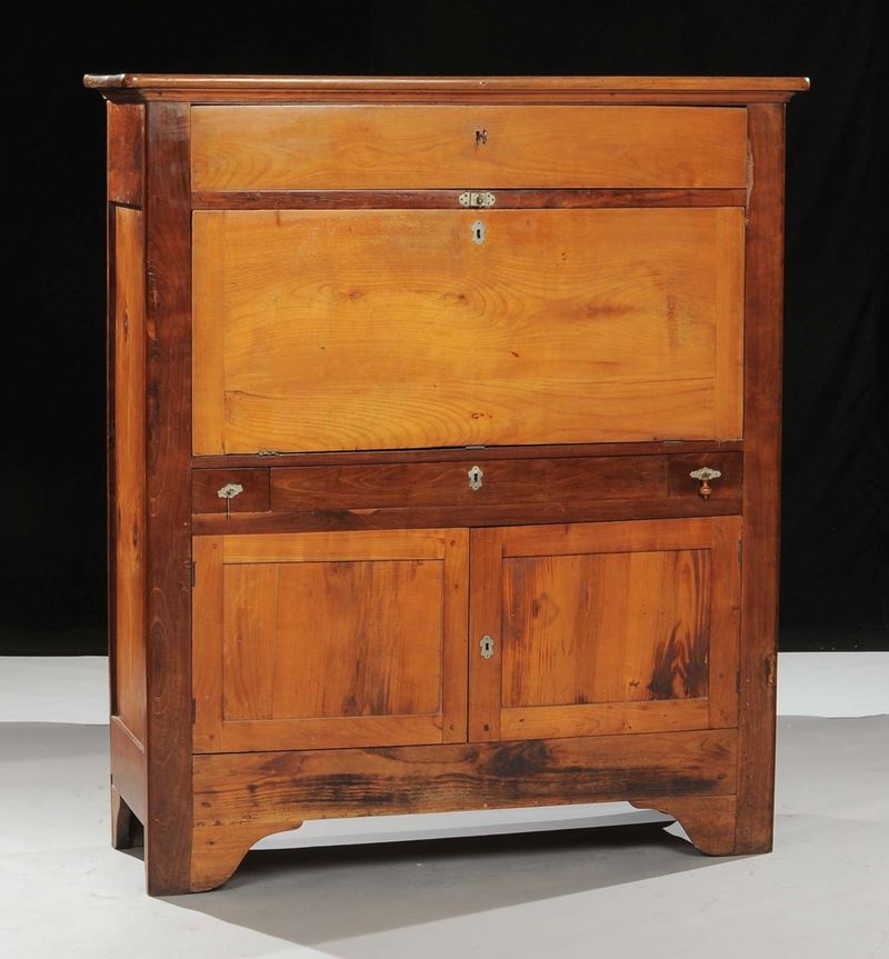 Secretaire in noce a due ante, XIX secolo  - Asta Antiquariato e Dipinti Antichi - Cambi Casa d'Aste