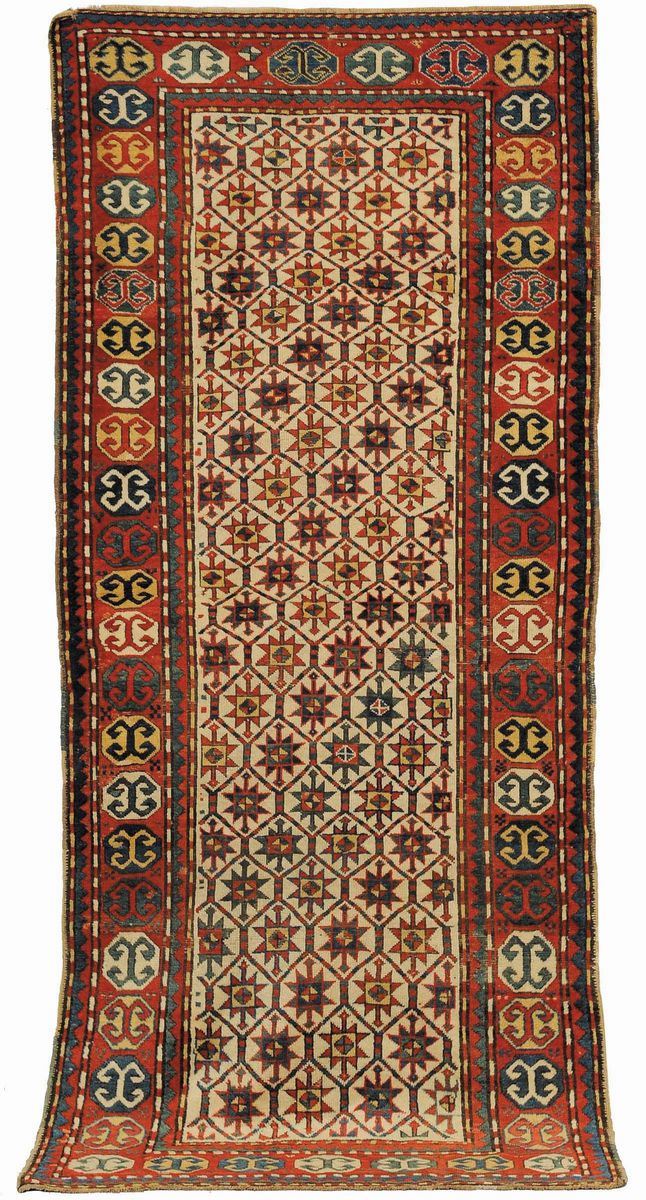 Tappeto caucasico Kasak, XIX secolo  - Asta Antiquariato e Dipinti Antichi - Cambi Casa d'Aste