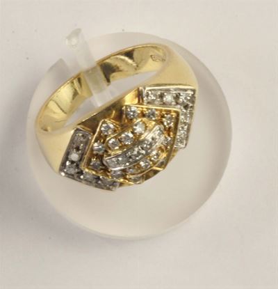 Anello con Diamanti Taglio Huit - Huit