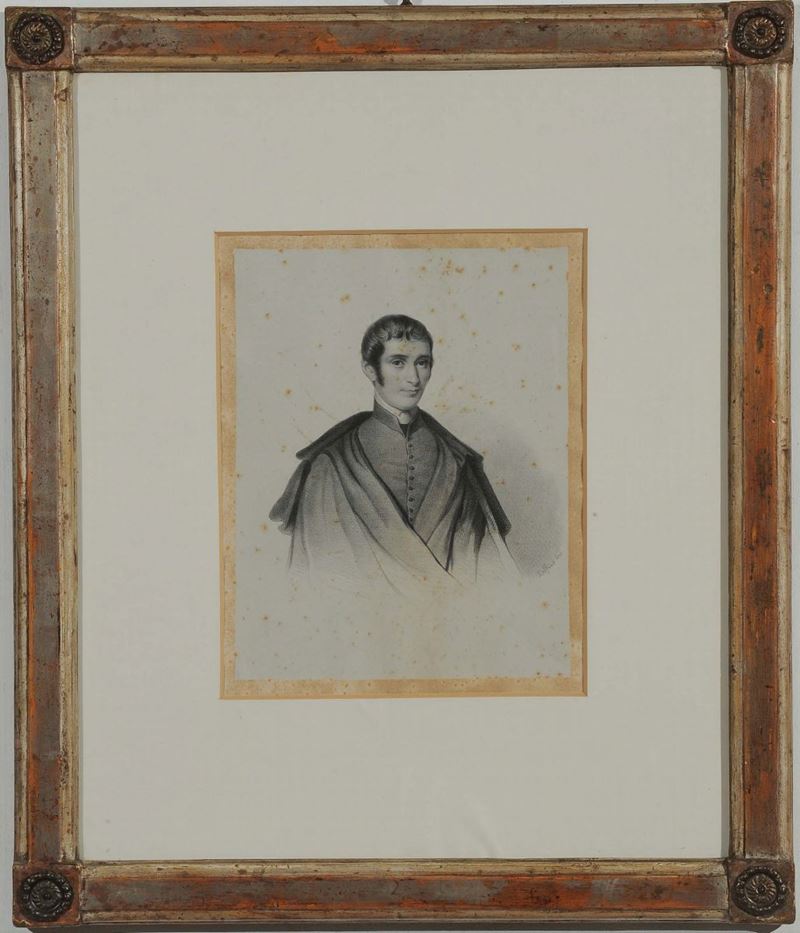 Anonimo del XIX secolo Ritratto maschile  - Asta Asta OnLine 09-2012 - Cambi Casa d'Aste