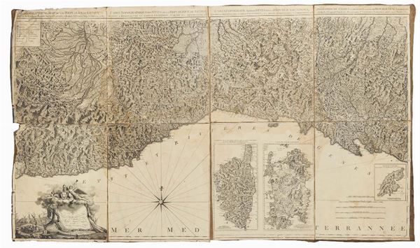 Chaffrion, J Carta topografica degli stati della Repubblica di Genova