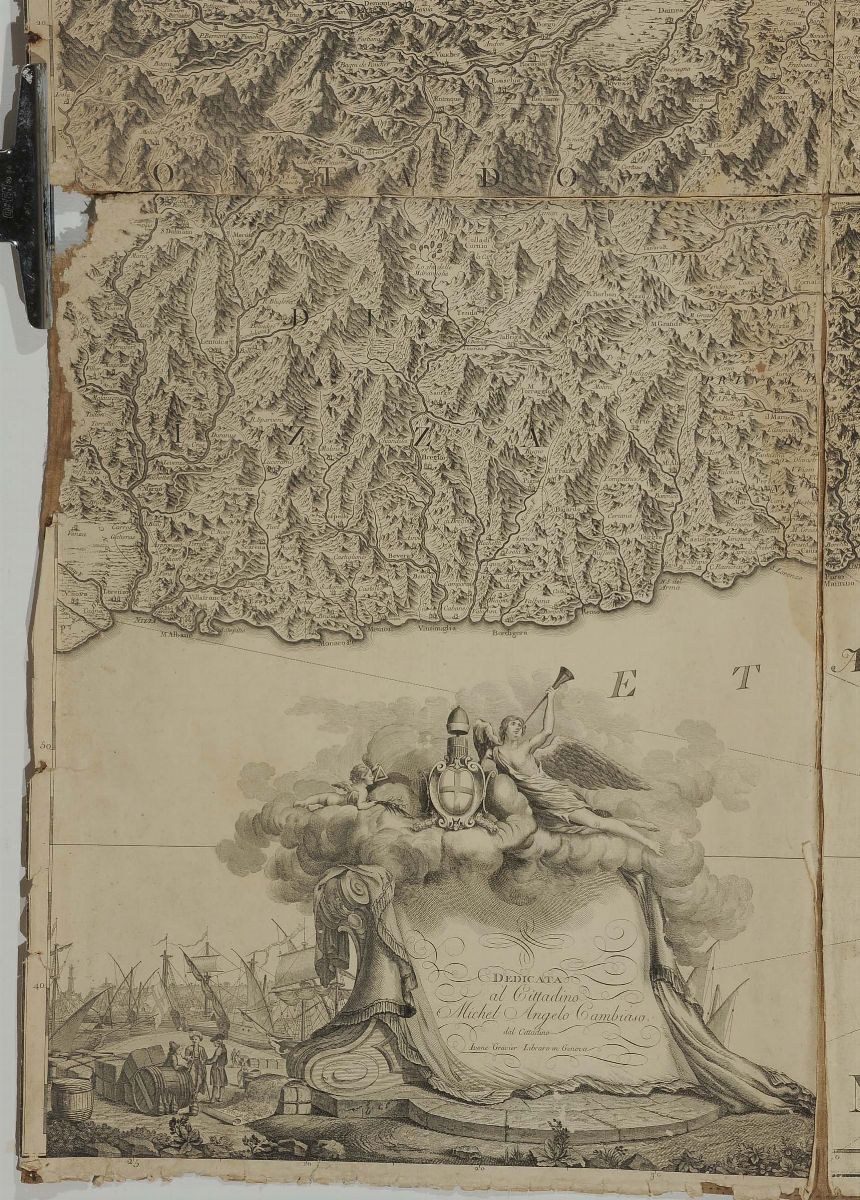 Chaffrion, Jcarta Topografica degli Stati della Repubblica di Genova