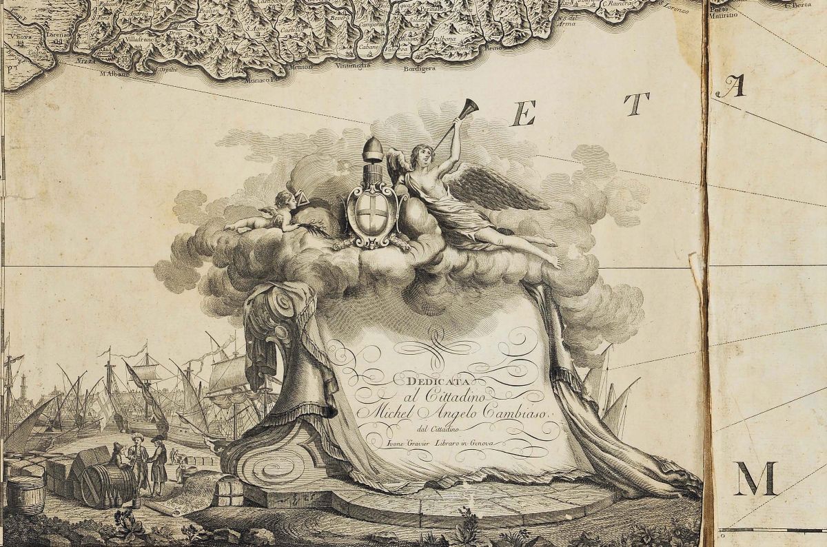 Chaffrion, Jcarta Topografica degli Stati della Repubblica di Genova